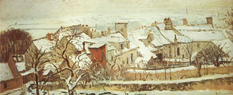 Camille Pissarro Winter oil painting picture